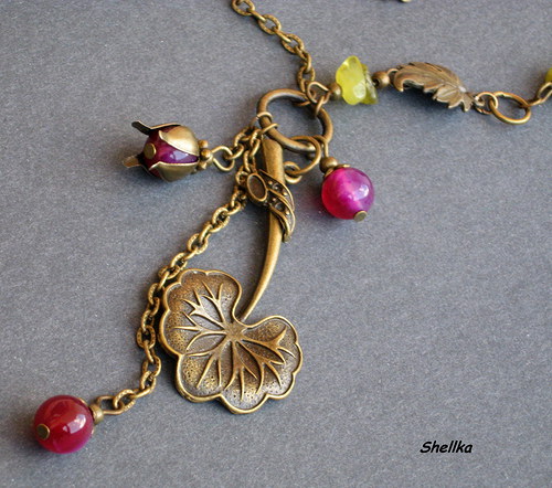 Náhrdelník ,,PELARGONIE,, — foto 1