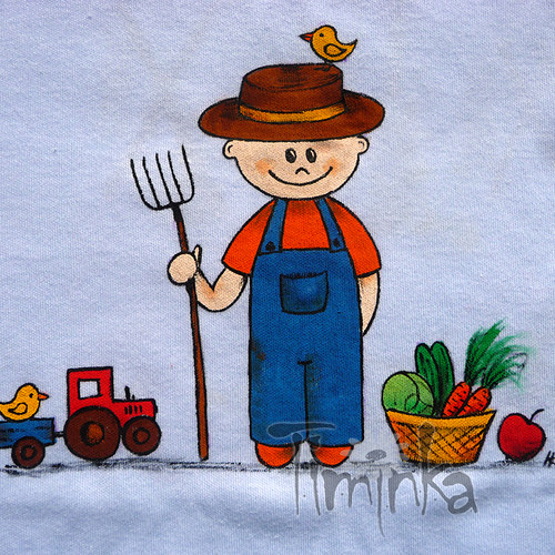 Malované tričko - malý farmář — foto 1