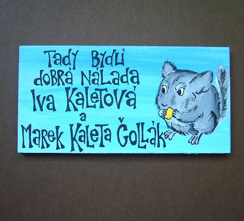 Cedulka na dveře NA PŘÁNÍ — foto 1