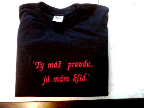 Triko-"Ty máš pravdu, já mám klid." — foto 1