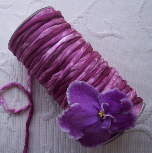 Violet..., crep satin, 2,89 metru vcelku — foto 1