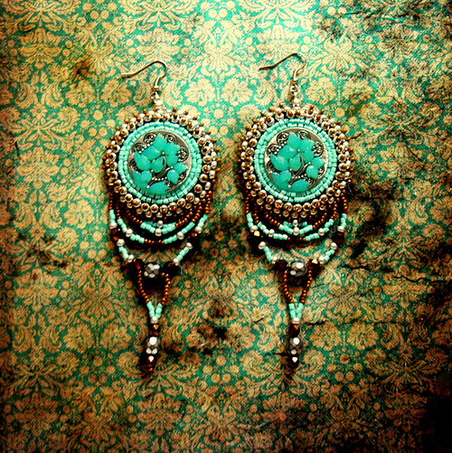 Turquoise et marron — foto 1