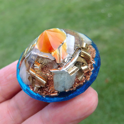 Osobní orgonitek - Karneolový diamant — foto 1