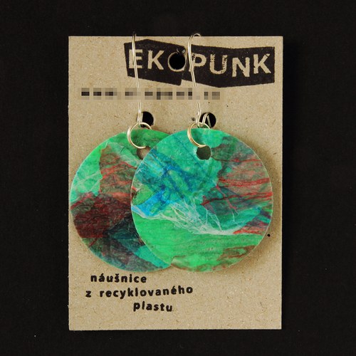 Náušnice z recyklovaného plastu — foto 1