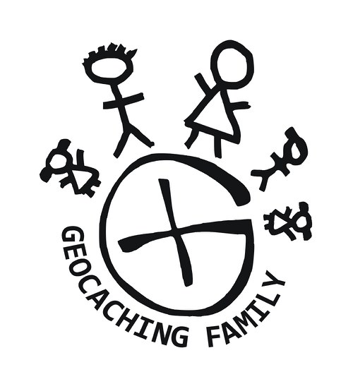 Samolepka na auto - Geocaching family 2+3