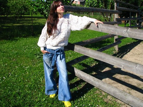 Háčkovaný svetr — foto 1