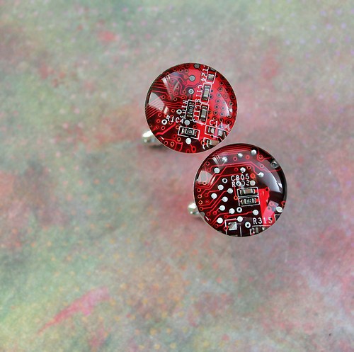 IT manžetové knoflíčky /red/ — foto 1