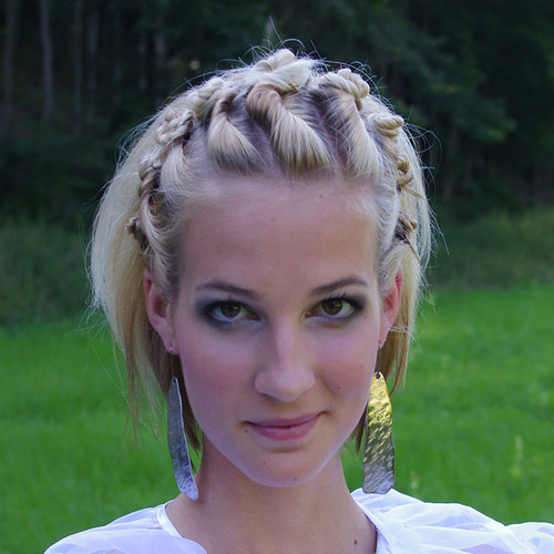 Náušnice tepané
