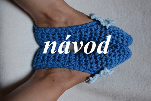 Návod na háčkované bačkůrky s květinkou II.