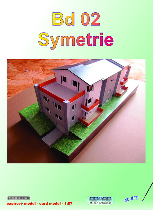 Dům Bd 02 -Symetrie- v elektronické podobě
