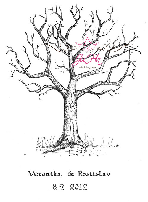 Svatební strom Veronika&Rostislav A4 — foto 1