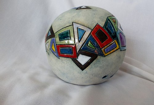 Těžítko barevný ornament