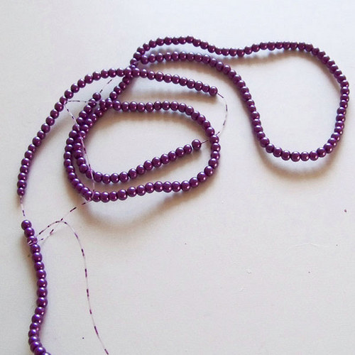 Perly P/ fialová/ tmavě/ 4mm/ 30ks