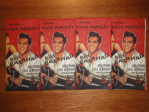 Ubrousek na decoupage - Elvis Presley
