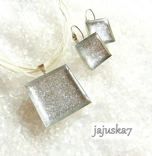 Sparkle SADA čtvercová *STŘÍBRNÁ* — foto 1