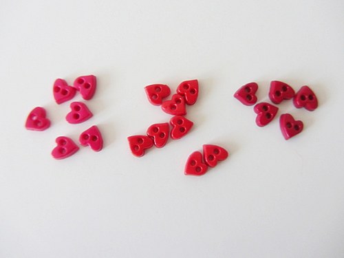 Mini srdíčka - 2 ks — foto 1
