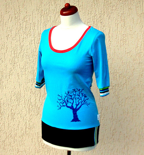 Blue tree - tričko — foto 1