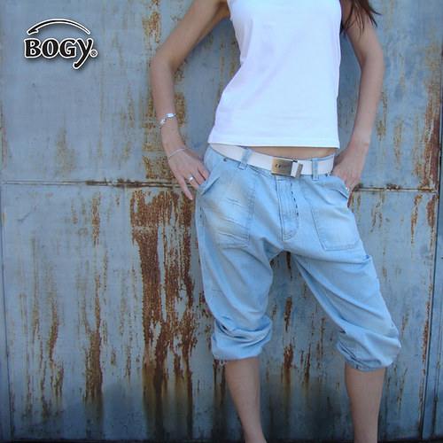 Unisex riflové bermudy, 7/8 kalhoty - 213/40,42 — foto 1