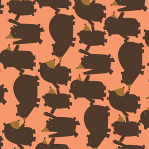 Bears in a Line in Orange — foto 1