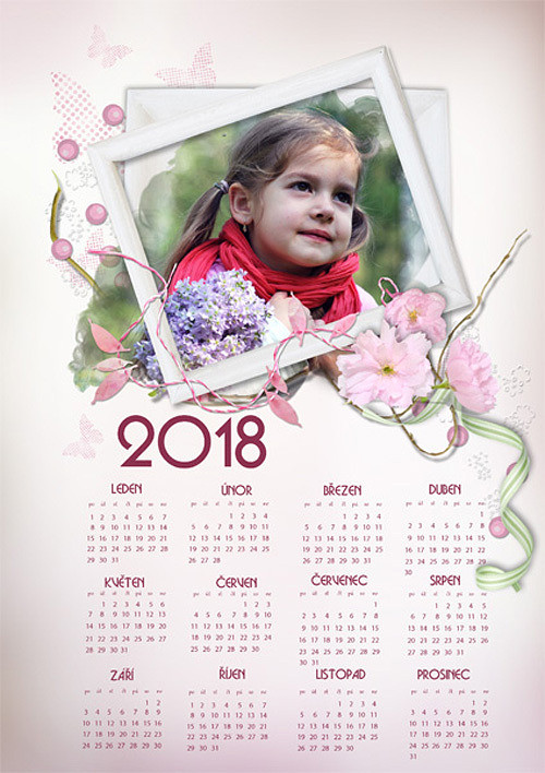 Plakátový kalendář 2025 pro holčičky — foto 1