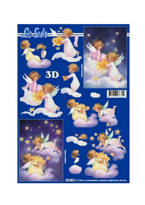 3D papíry - Andílci na obláčku — foto 1