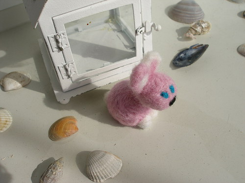 Zajíček do kapsy,,růžový,, — foto 1