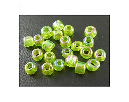 ROKAJL 4mm Transparent Dúha ZELENÝ, SKO1137 /20g