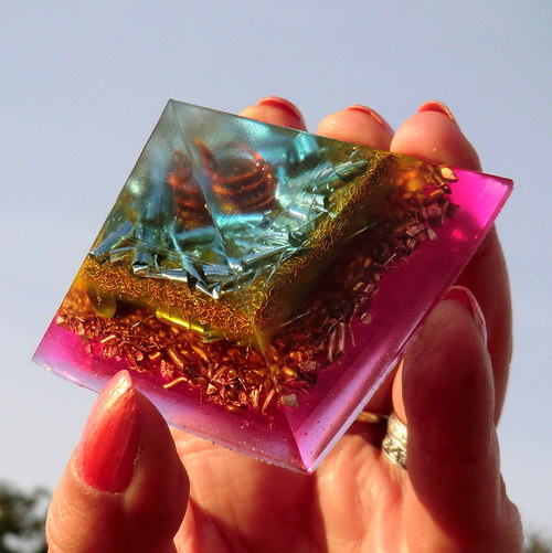 Orgonit - ČAKRY - 6 x 4 cm (1) — foto 1