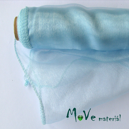 Organza bledě modrá š. 35 cm/ 1m — foto 1