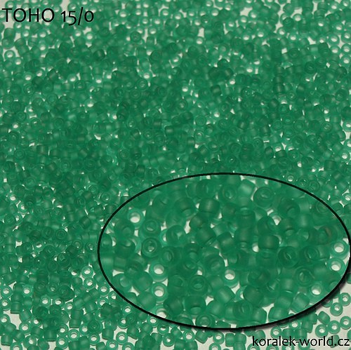 TOHO 15/0, Transparent-Frosted Peri, 5g — foto 1