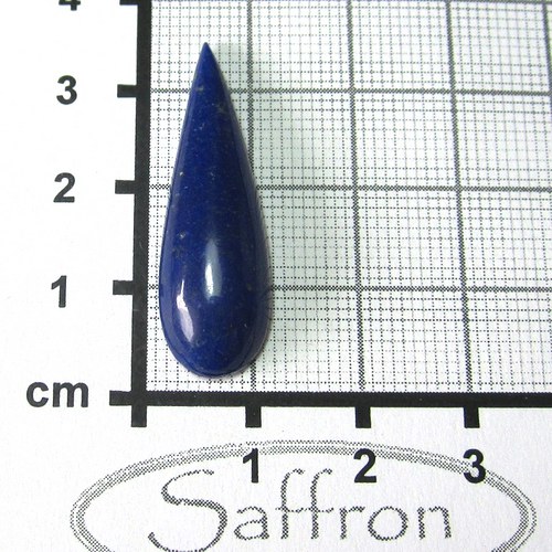 Lapis lazuli, extra modrý přírodní kabošon č.1 — foto 1
