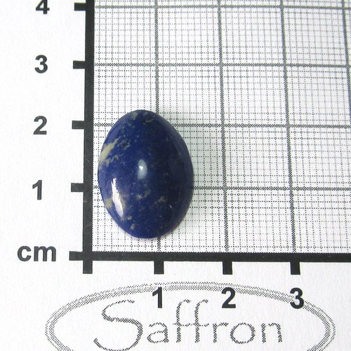 Lapis lazuli, extra modrý přírodní kabošon č.4 — foto 1
