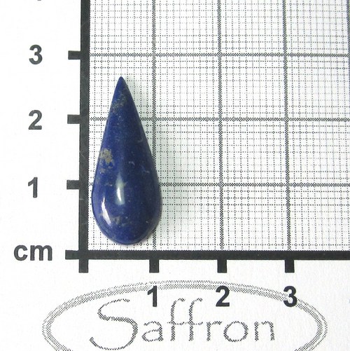 Lapis lazuli, extra modrý přírodní kabošon č.5 — foto 1