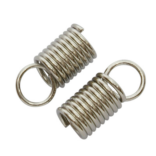 Koncovka na kůži/ platina / 4,5x10mm/ 10ks