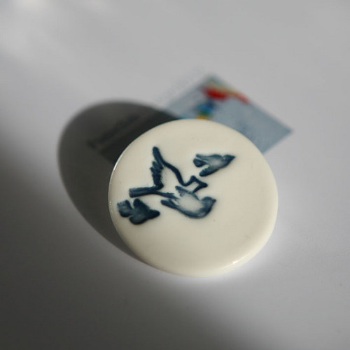 Přelety (porcelánová brož) — foto 1