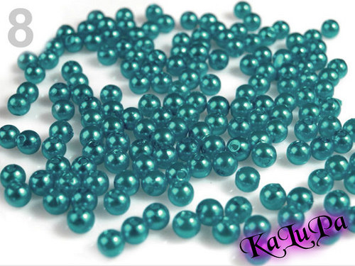 Korálky GLANCE plast kulička Ø4mm-100/ks 14,-