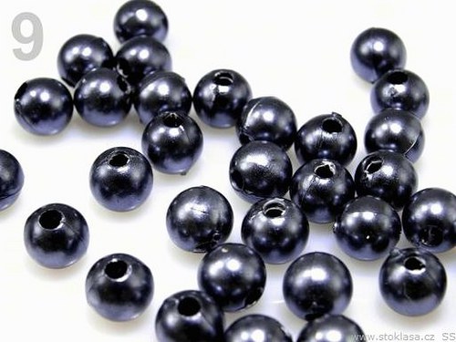 20 kusů+korálky plast kulička Ø 8mm