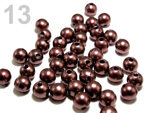 20 kusů+korálky plast kulička Ø 8mm