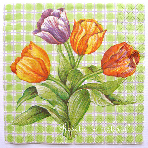 Tulipány - ubrousek — foto 1
