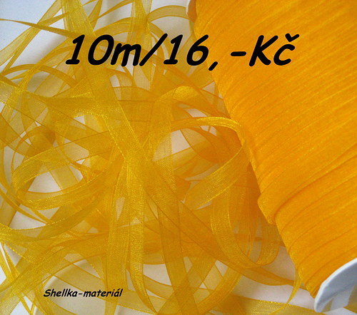 968.Organzová stuha/ 6mm/ 10m