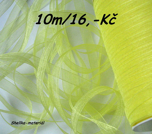 969.Organzová stuha/ 6mm/ 10m
