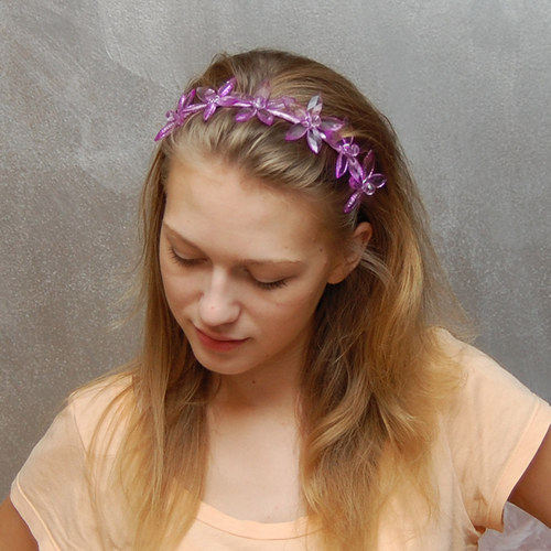 Fialková víla ... čelenka — foto 1