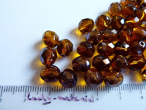 Ohňovky tmavě hnědé 8 mm .... 20 ks — foto 1