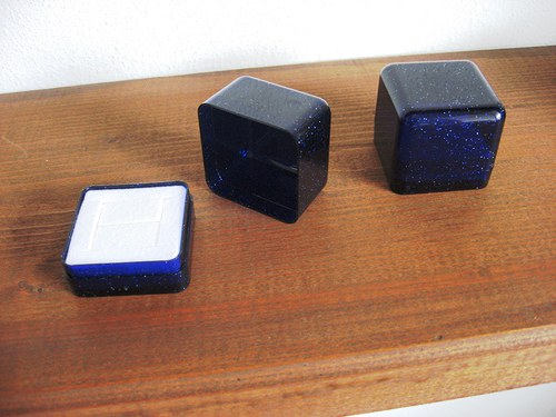 Dárková krabička na šperk - BLUE&Silver.