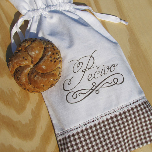 Hnědý selský pytlík na pečivo — foto 1