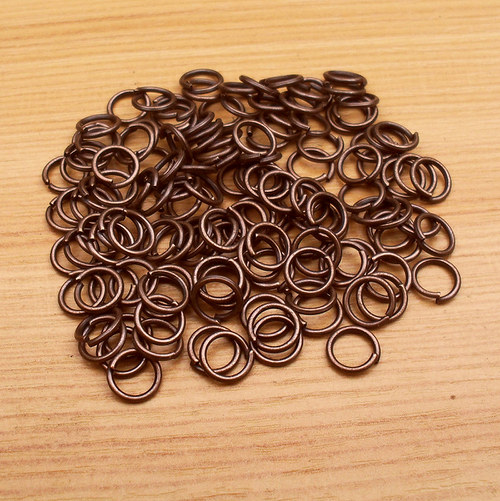 Kroužky - 6mm - měď - bez niklu - 100 kusů