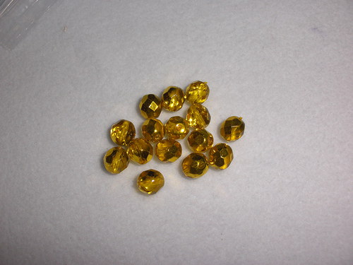 OH17 Ohňovky zlaté s pokovem, 8 mm, 15 ks