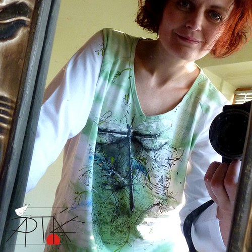 Triko "vážky", XXL/ 3XL — foto 1