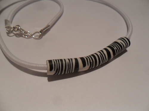 WHite náhrdelník Zebra