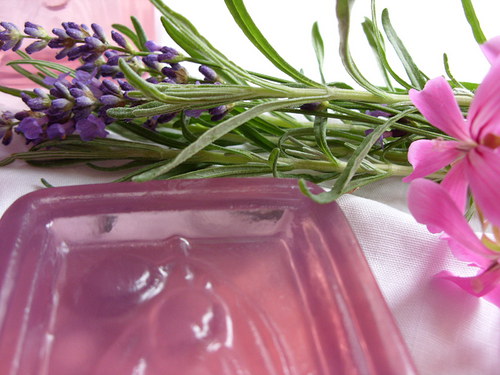 Mýdlo - "levandule a geranium" — foto 1